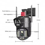 YS-2000 PRO Çift LensLİ 8MP 10X dijital Zoom Wİ-Fİ Kamera